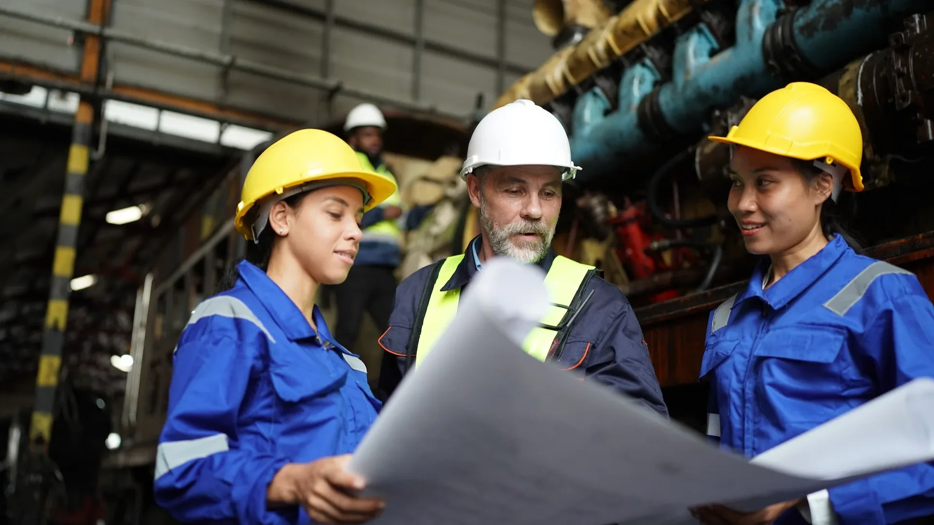 AWS Group skilled trades professional on site